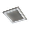 Plafoniera led 40w cct 3000k 4000k moderna quadrata tortora per cucina