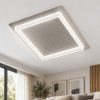 Plafoniera effetto muro moderna per sala da pranzo quadrata led 40w cct 3000k 4000k