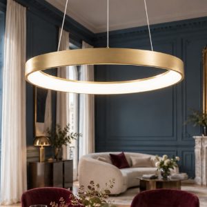 Fabas quirk lampadario quirk ottone led 38w cct 2700k 3000k 4000k dimmerabile
