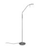 Piantana da terra led 12w cct 2300k 4000k dimmerabile nickel