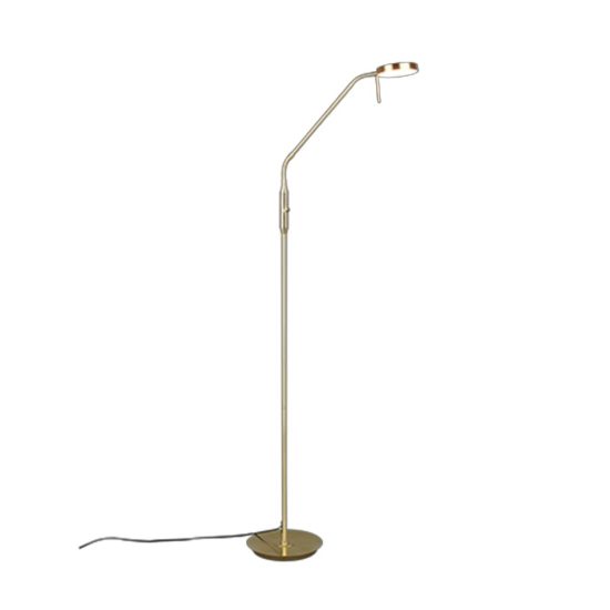 Piantana lampada da terra ottone led cct 2300k 4000k per salotto