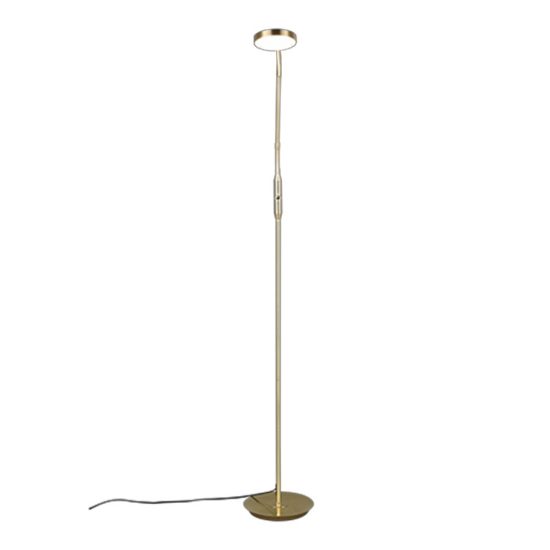 Piantana lampada da terra ottone led cct 2300k 4000k per salotto
