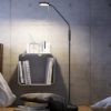 Lampada da terra orientabile led cct 2300k 4000k nero opaco