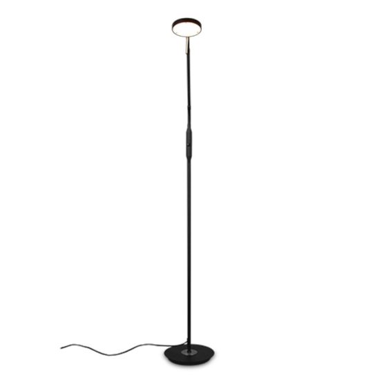 Lampada da terra orientabile led cct 2300k 4000k nero opaco