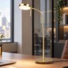 Lampada da scrivani studio ottone led 12w cct 2300k 4000k dimmerabile