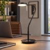 Lampada da scrivania led 12w cct 2300k 4000k orientabili nera