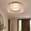 Plafoniera led 16.5w 3000k dimmerabile bianco legno