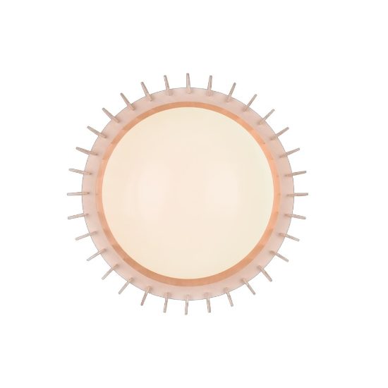 Plafoniera led 16.5w 3000k dimmerabile bianco legno