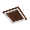 Plafoniera led 40w cct 3000k 4000k moderna quadrata rame opaco