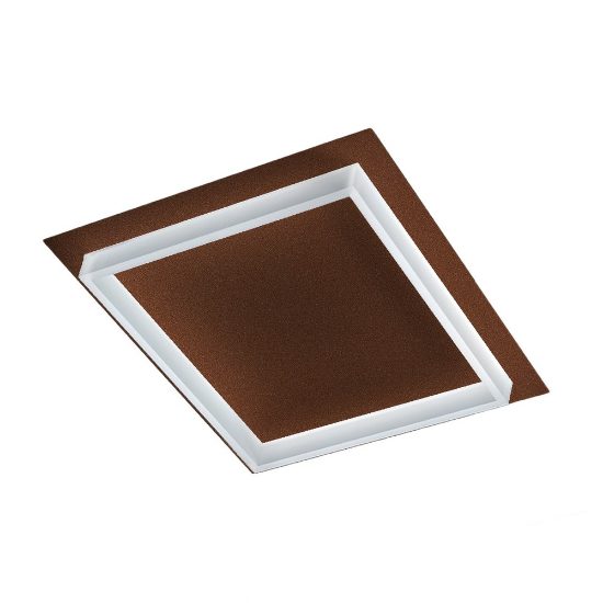 Plafoniera led 40w cct 3000k 4000k moderna quadrata rame opaco