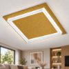 Plafoniera led 40w cct 3000k 4000k quadrata moderna oro opaco