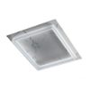 Plafoniera led 40w cct 3000k 4000k quadrata moderna marmo bianco