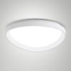 Fabas luce quirk plafoniera led 38w cct 2700k 4000k dimmerabile moderna ovale bianca