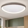 Fabas quirk plafoniera moderna tortora led 56w cct 2700k 3000k 4000k dimmerabile