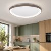 Fabas quirk plafoniera moderna tortora led 56w cct 2700k 3000k 4000k dimmerabile