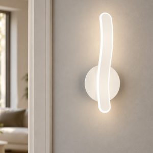 Applique moderna bianca led 4000k dimmerabile