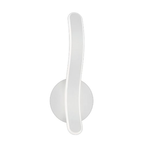 Applique moderna bianca led 4000k dimmerabile