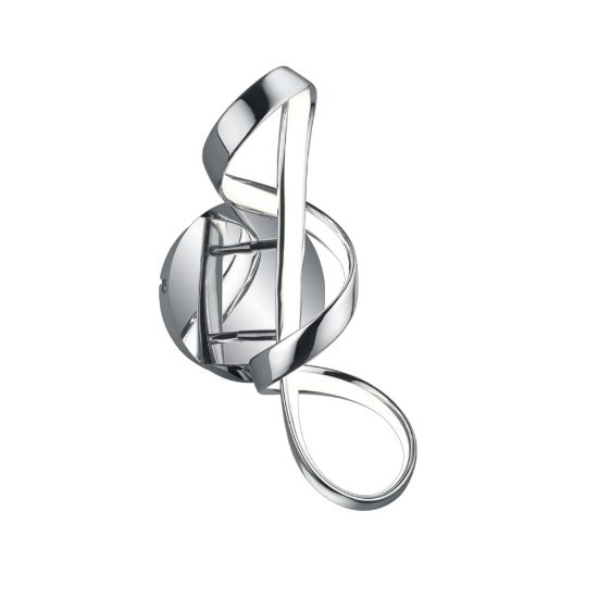 Applique da parete design cromo led 4000k per corridoio
