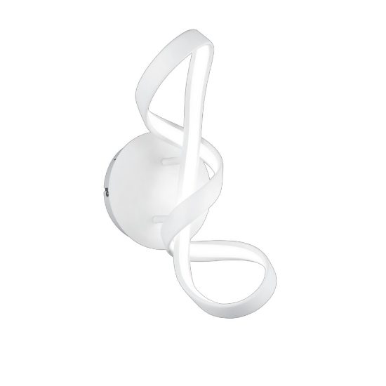 Applique design moderno bianco led 4000k dimmerabile