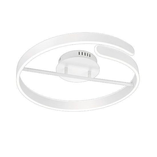 Plafoniera per camera da letto bianco led 4000k 50cm