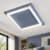 Plafoniera moderna quadrata carta da zucchero led 48w cct 3000k 4000k