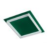 Plafoniera moderna quadrata verde bosco led 48w cct 3000k 4000k