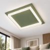 Plafoniera led 48w cct 3000k 4000k quadrata moderna verde salvia