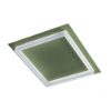 Plafoniera led 48w cct 3000k 4000k quadrata moderna verde salvia