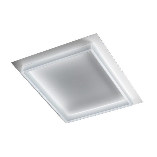 Plafoniera led 48w cct 3000k 4000k moderna quadrata bianca per sala da pranzo
