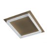 Plafoniera moderna quadrata sabbia led 48w cct 3000k 4000k per soggiorno