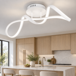 Plafoniera per soggiorno moderno bianco led 4000k