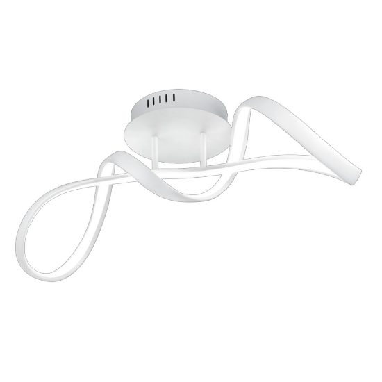 Plafoniera per soggiorno moderno bianco led 4000k