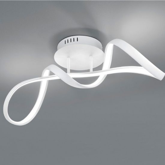 Plafoniera per soggiorno moderno bianco led 4000k
