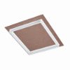 Plafoniera led 48w cct 3000k 4000k moderna quadrata oro rosato per soggiorno