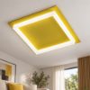 Plafoniera led 48w cct 3000k 4000k quadrata moderna giallo 65cm