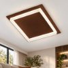 Plafoniera led 48w cct 3000k 4000k 65cm moderna quadrata rame opaco
