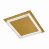 Plafoniera quadrata moderna oro opaco per soggiorno led 48w cct 3000k 4000k