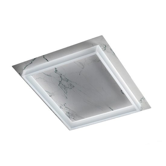 Plafoniera led 48w cct 3000k 4000k marmo bianco per sala da pranzo