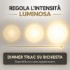 Plafoniera moderna quadrata nera led 48w cct 3000k 4000k 65cm