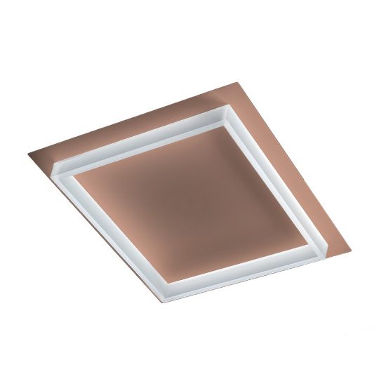 Plafoniera quadrata moderna pesca led 48w cct 3000k 4000k