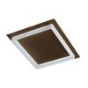 Plafoniera led 48w cct 3000k 4000k moderna per soggiorno quadrata ruggine