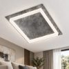 Plafoniera per sala da pranzo foglia argento led 48w cct 3000k 4000k