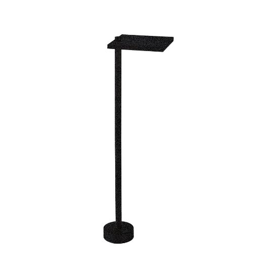 Lampioncino moderno quadrato nero per esterno giardino led 10w 3000k ip65 60cm