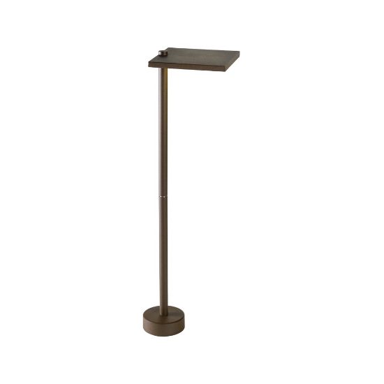 Lampioncino led 10w 3000k ip65 moderno da esterno giardino quadrata ruggine 60cm