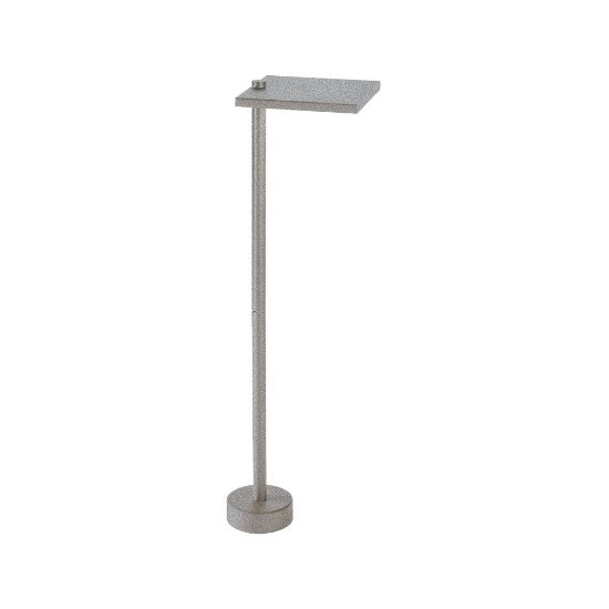 Paletto da giardino led 10w 3000k ip65 quadrato moderno grigio perla 60cm