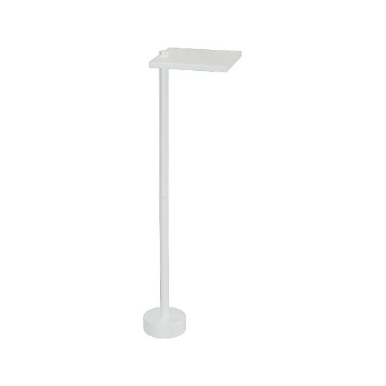Lampione da giardino led 10w 3000k ip65 moderno quadrata bianca 60cm