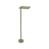 Paletto da giardino led 10w 3000k ip65 quadrata moderno verde salvia 60cm