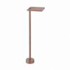 Lampione led 10w 3000k ip65 60cm moderno per esterno giardino quadrato oro rosato
