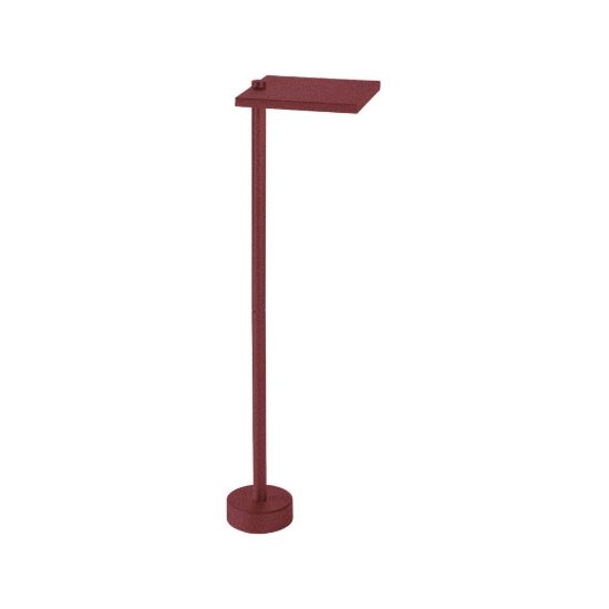 Paletto quadrato moderno per esterno bordeaux led 10w 3000k ip65 60cm