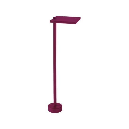 Lampioncino led 10w 3000k ip65 moderno da esterno giardino quadrato magenta 60cm